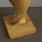 Twisted Table Lamp in Oak