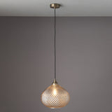 Lottie Champagne Glass Pendant in Antique Brass