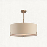 Satin nickel plate & grey fabric