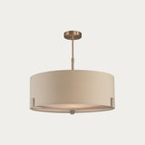 Satin nickel plate & grey fabric