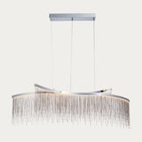 Jules Pendant in Chrome with Silver Chain