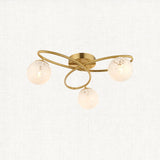 Satin brass plate 3 Light