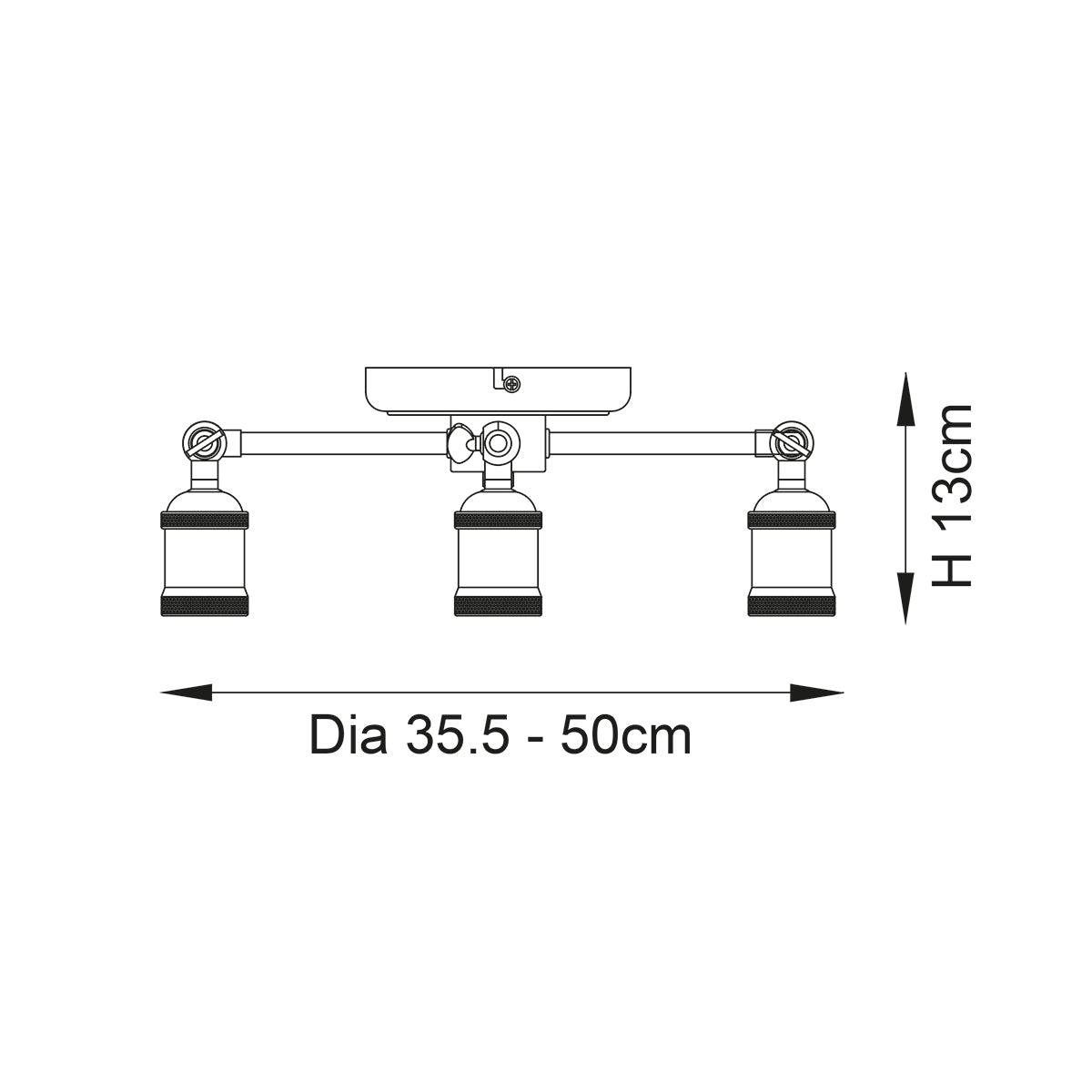 Brass 3 Light