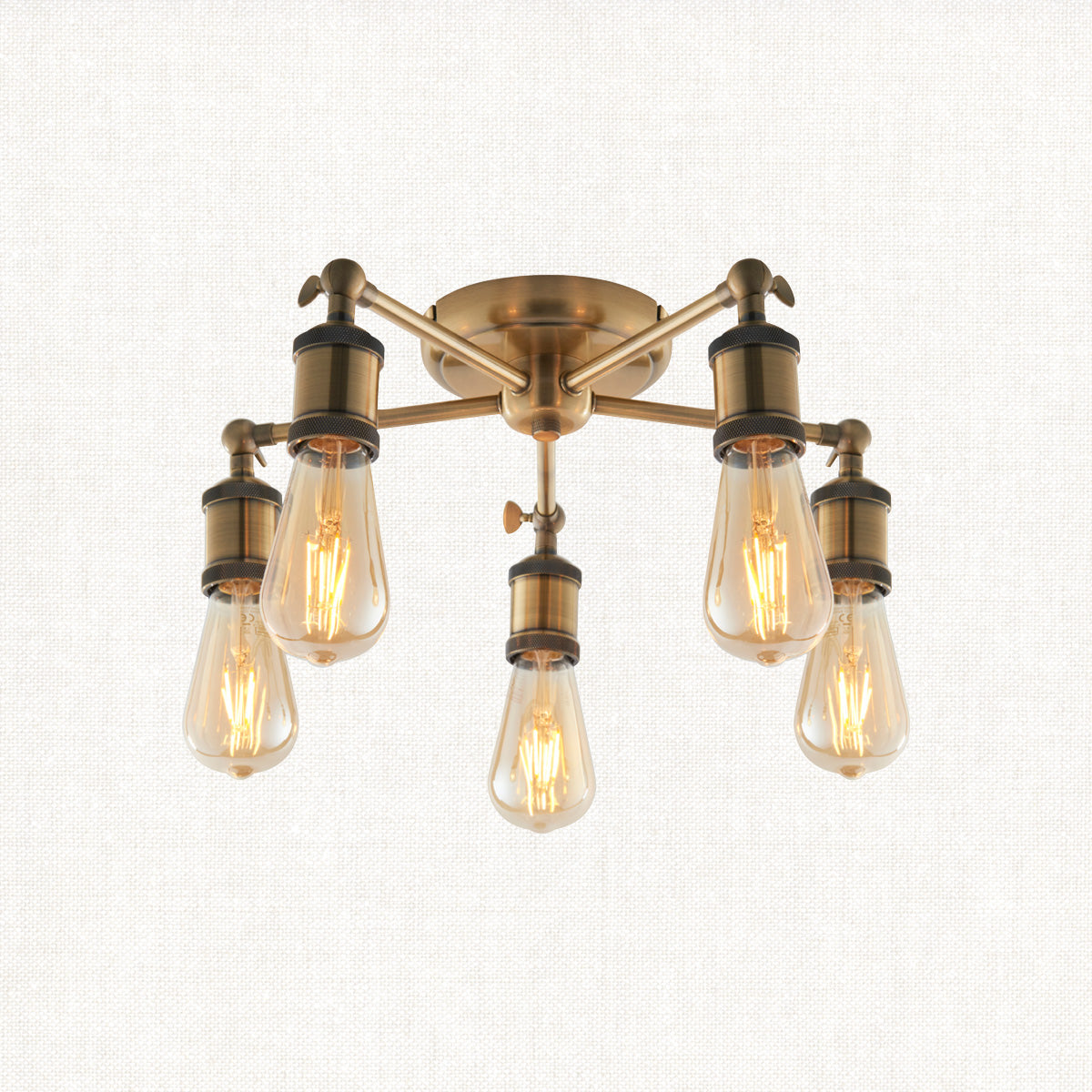 Brass 5 Light