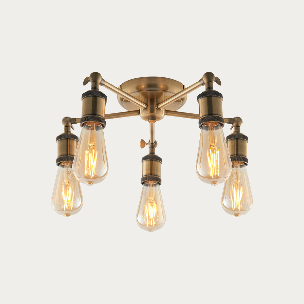 Brass 5 Light