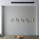Flair Five Light Pendant in Textured Black