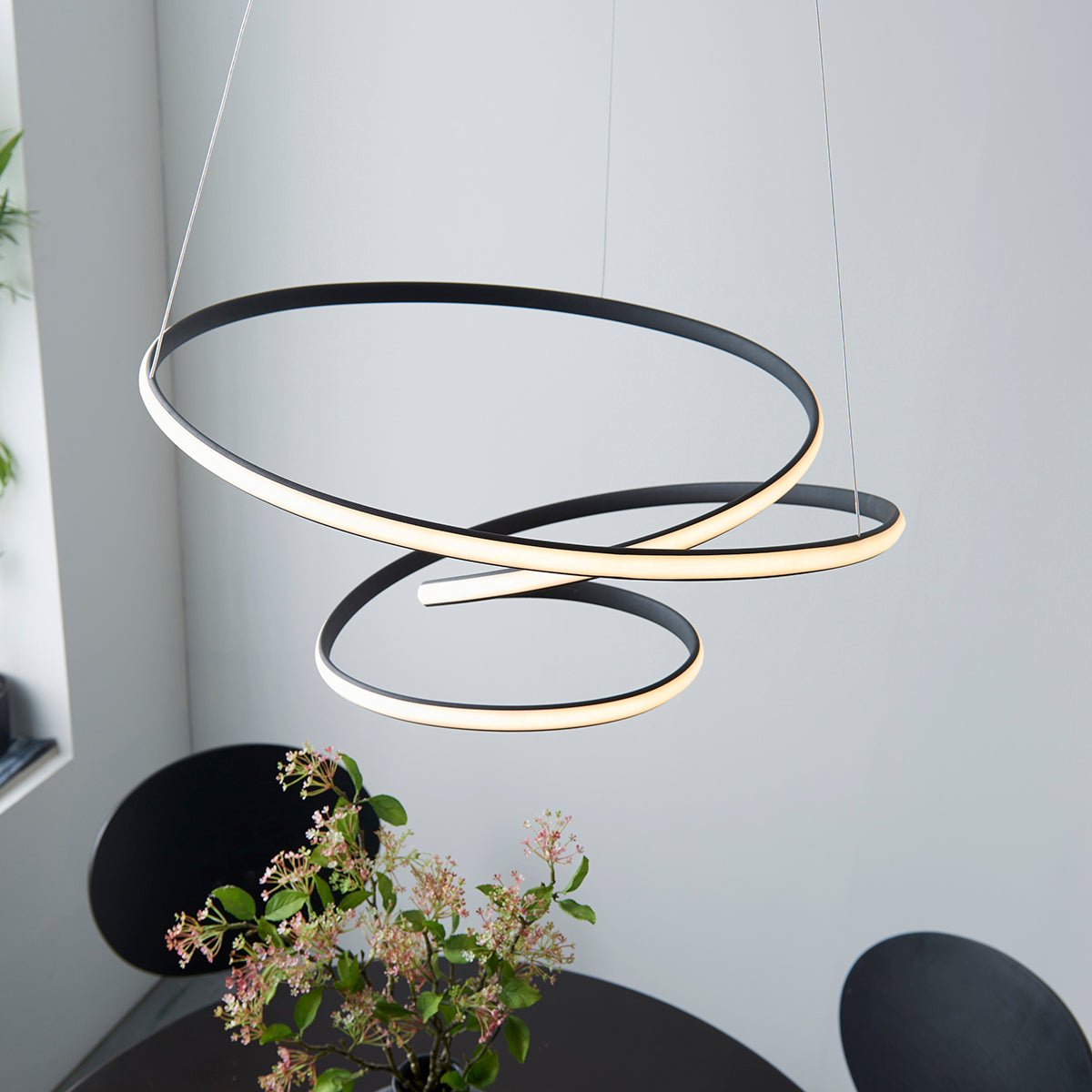 Talani Pendant in Textured Black