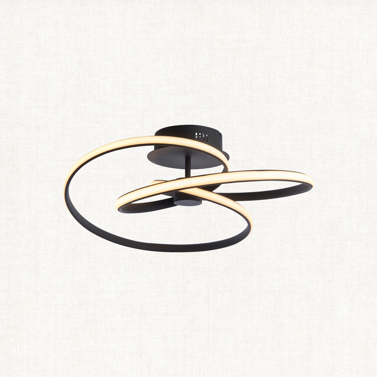 Talani Semi Flush Light in Textured Black