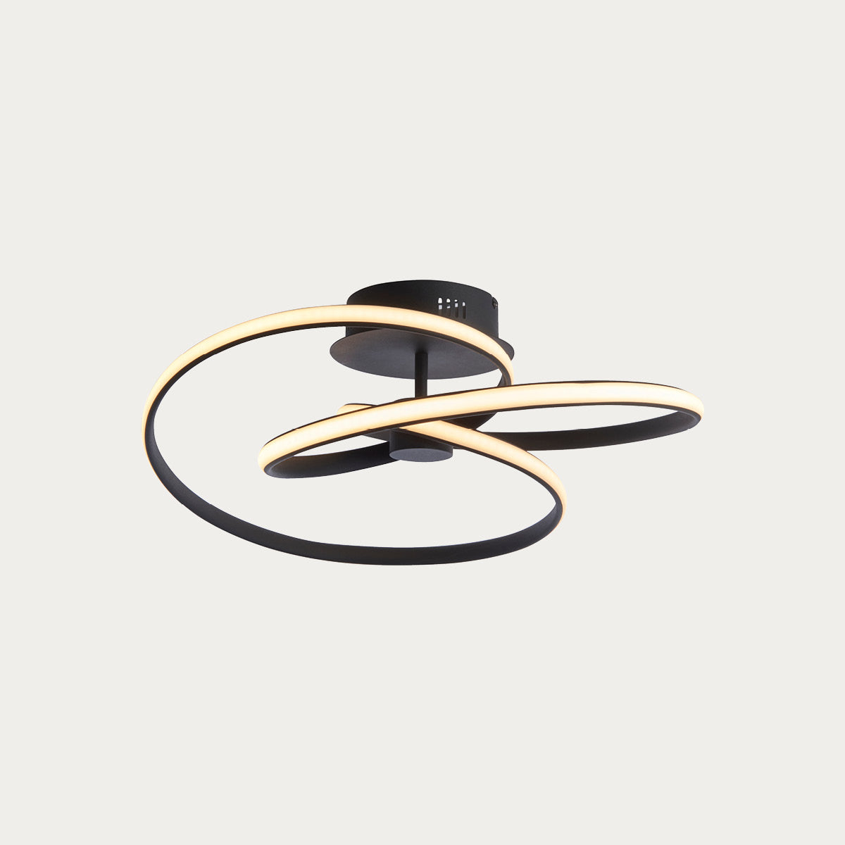 Talani Semi Flush Light in Textured Black