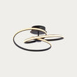 Talani Semi Flush Light in Textured Black