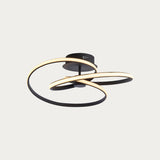 Talani Semi Flush Light in Textured Black