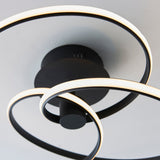 Talani Semi Flush Light in Textured Black