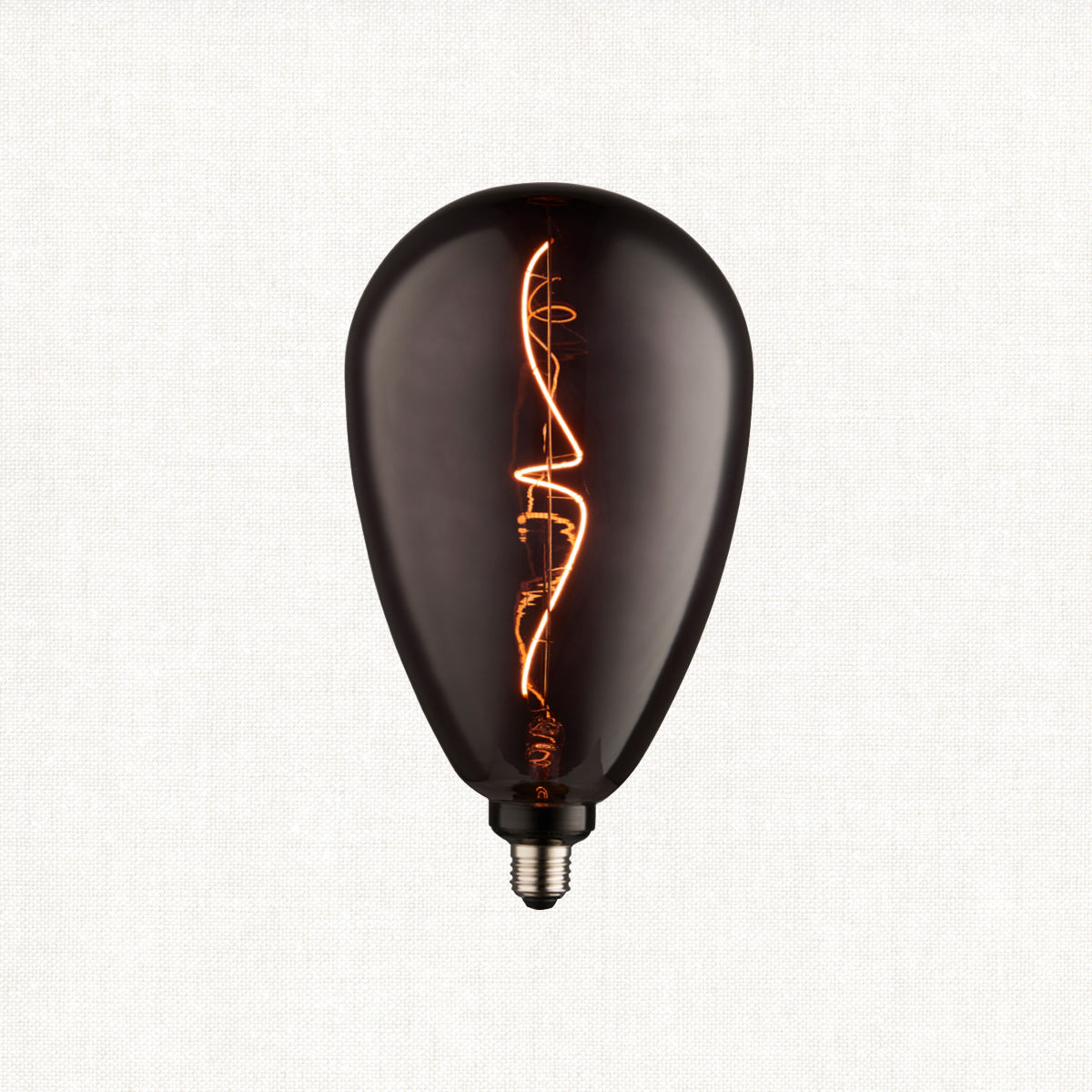 Double-Helix Smoked Glass Decorative Bulb