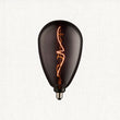 Double-Helix Smoked Glass Decorative Bulb