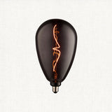 Double-Helix Smoked Glass Decorative Bulb