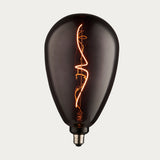 Double-Helix Smoked Glass Decorative Bulb