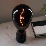 Double-Helix Smoked Glass Decorative Bulb