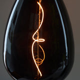 Double-Helix Smoked Glass Decorative Bulb
