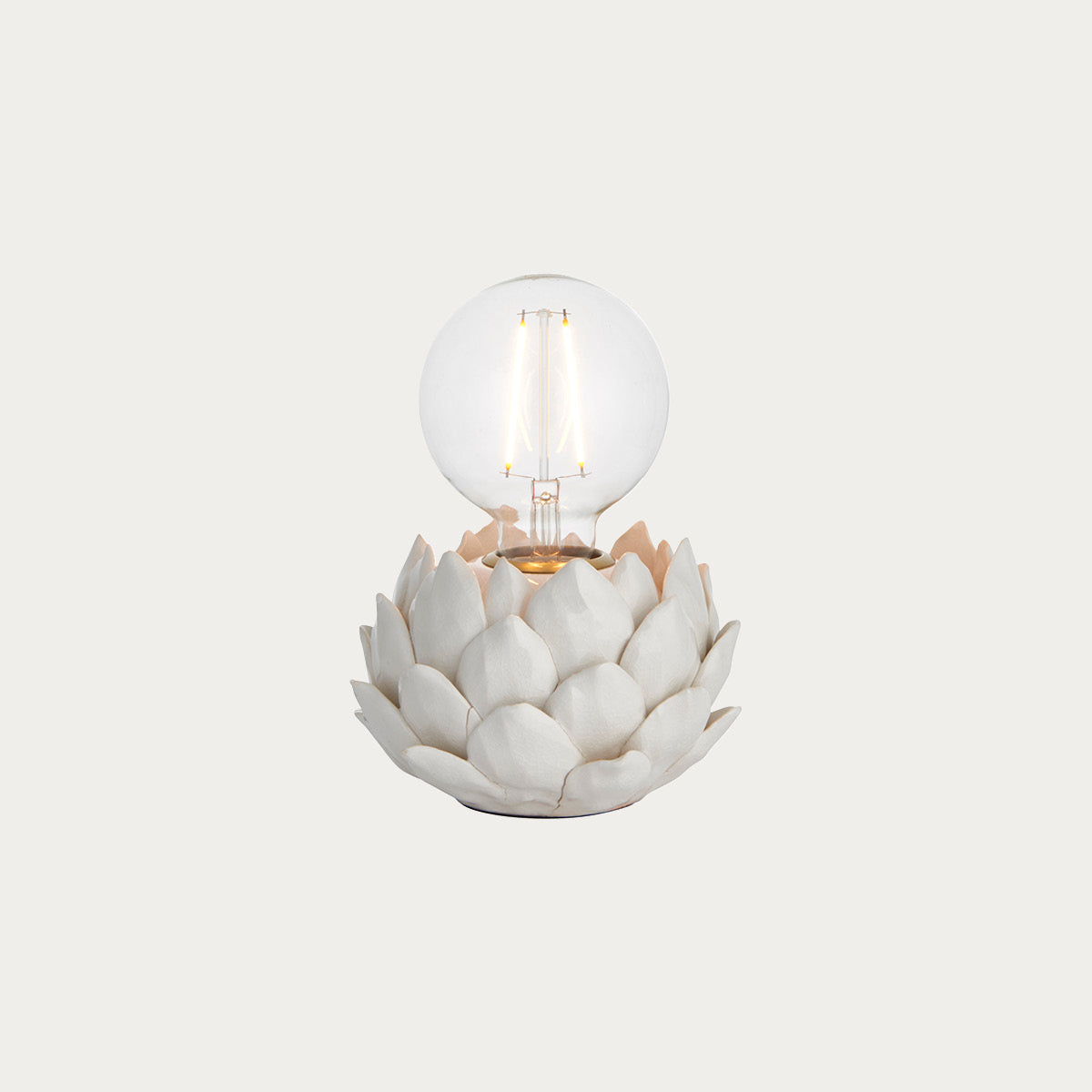 Elyse Table Lamp in Oatmeal Crackle and Antique Brass