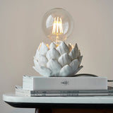 Elyse Table Lamp in Oatmeal Crackle and Antique Brass