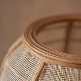 Ren Natural Bamboo Tripod Floor Lamp in Matt Black