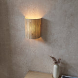 Luna Natural Seagrass Wall Light