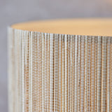 Luna Natural Seagrass Floor Lamp in Matt Black
