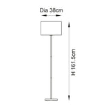 Luna Natural Seagrass Floor Lamp in Matt Black