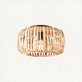 Meera Bamboo Flush Light in Matt Black