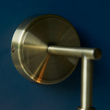 Madeline Spiral Glass Wall Light in Antique Brass