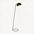 Toronto Floor Lamp in Matt Black and Antique Brass