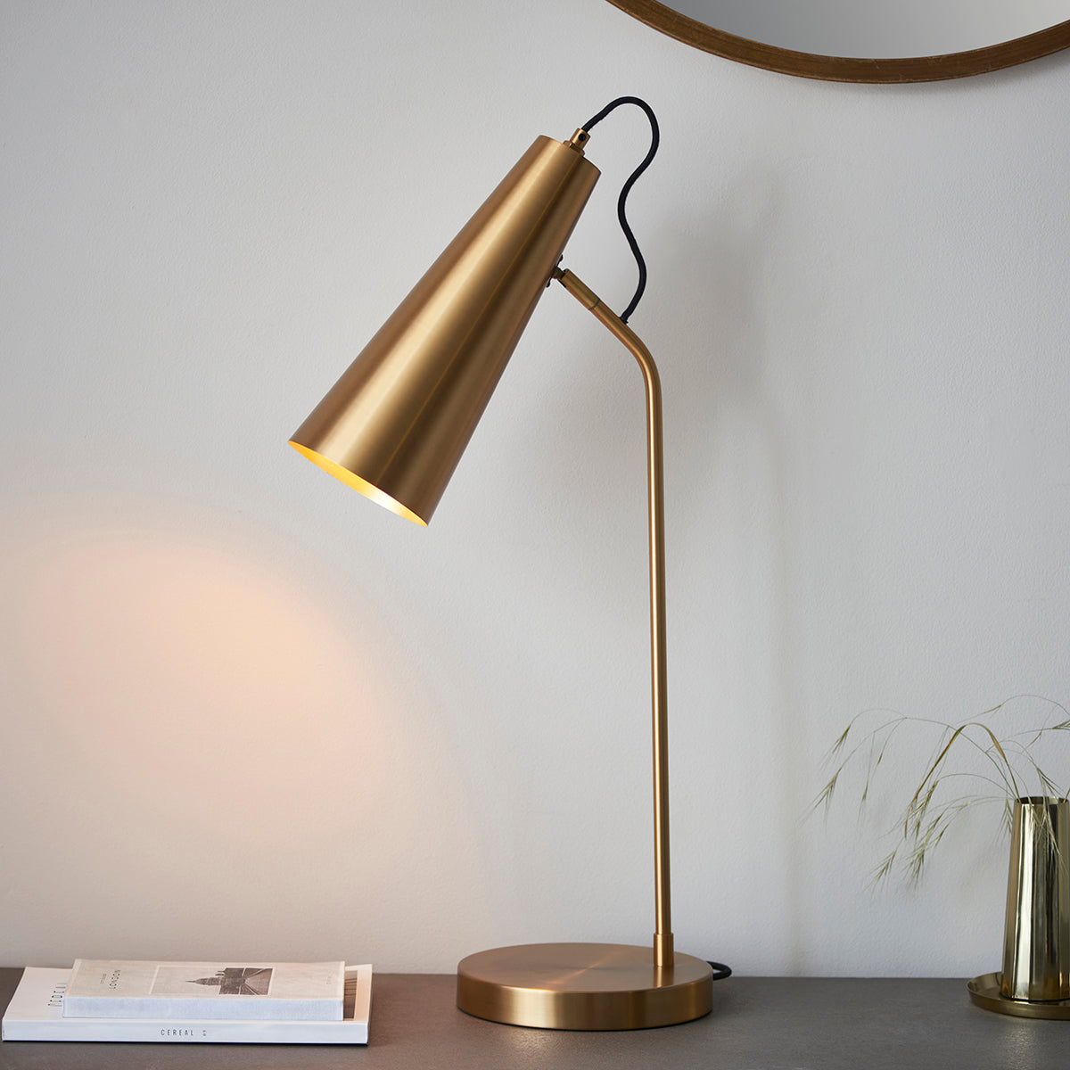 Kai Table Lamp in Warm Antique Brass