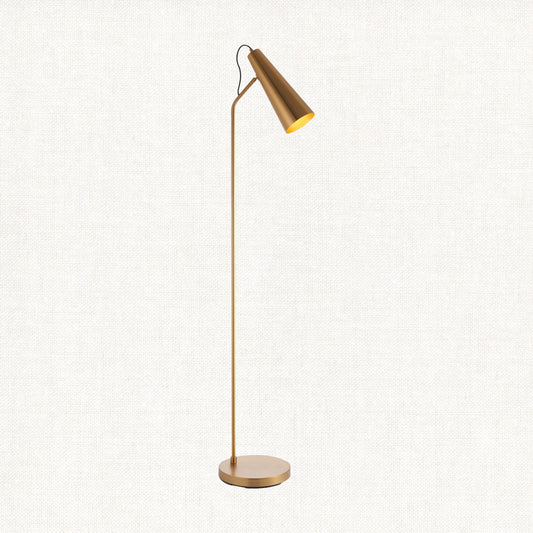 Kai Floor Lamp in Warm Antique Brass