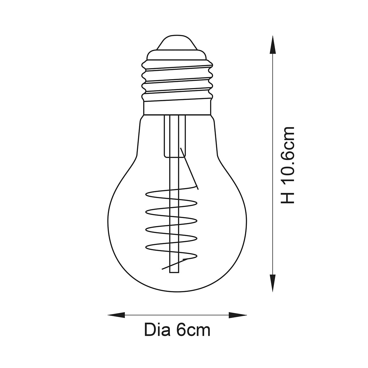 Glasgow Clear Glass Bulb