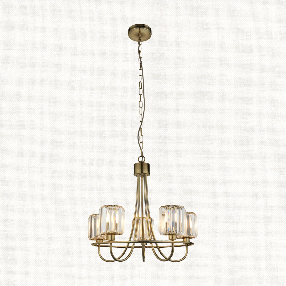 Brass 5 Light