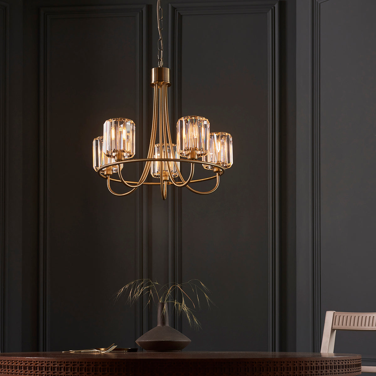 Brass 5 Light