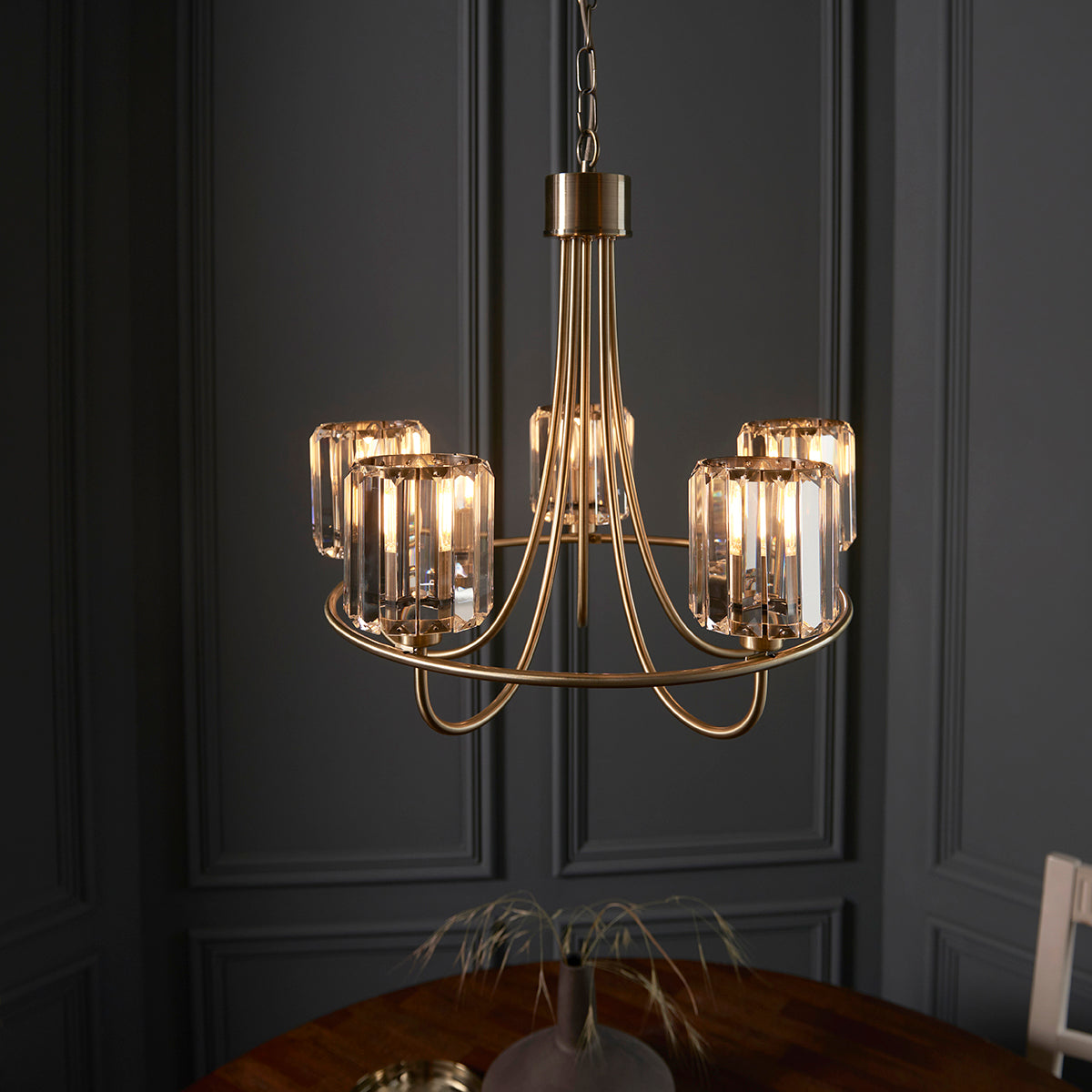 Brass 5 Light