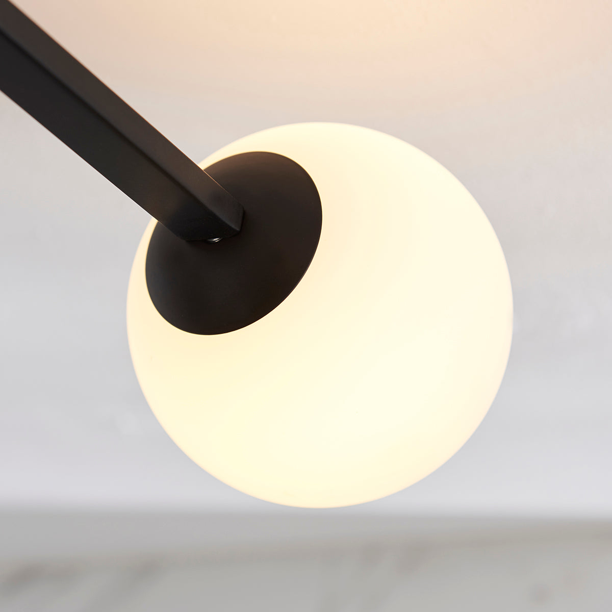 Matt black & matt opal glass