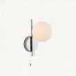 Chrome plate & matt opal glass
