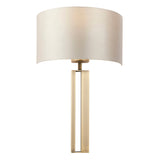 Matt antique brass plate & mink satin fabric