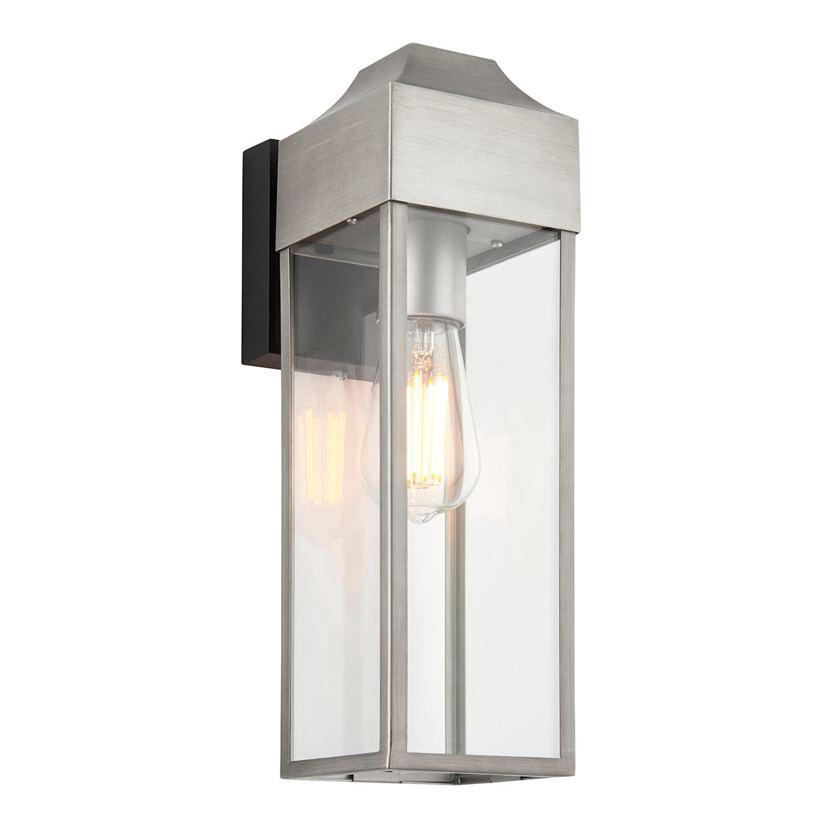 Brushed silver, matt black 