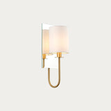 Satin brass plate & vintage white fabric