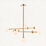 Satin brass plate & gloss white glass