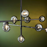 Black chrome plate & smoked mirror glass