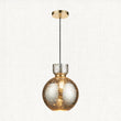Brass plate & mercury glass