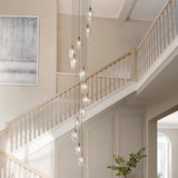 Bright Nickel Plate & Clear Glass 13-Light