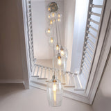 Bright Nickel Plate & Clear Glass 13-Light