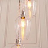 Bright Nickel Plate & Clear Glass 13-Light