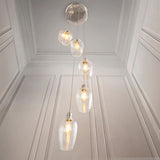 Bright Nickel Plate & Clear Glass 7-Light