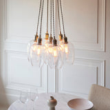 Bright Nickel Plate & Clear Glass 7-Light